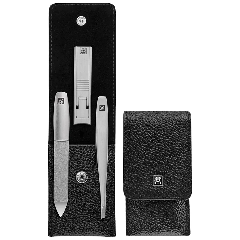 Набор для ухода за ногтями: тонкие щипчики, пилочка и пинцет ZWILLING, Nail Protective Three-Piece Set/Hepburn Red[97119-002-0] — фото 3