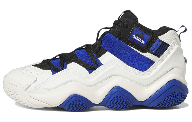 

adidas Top Ten Vintage Basketball Shoes Men Mid-top White/Royal Blue