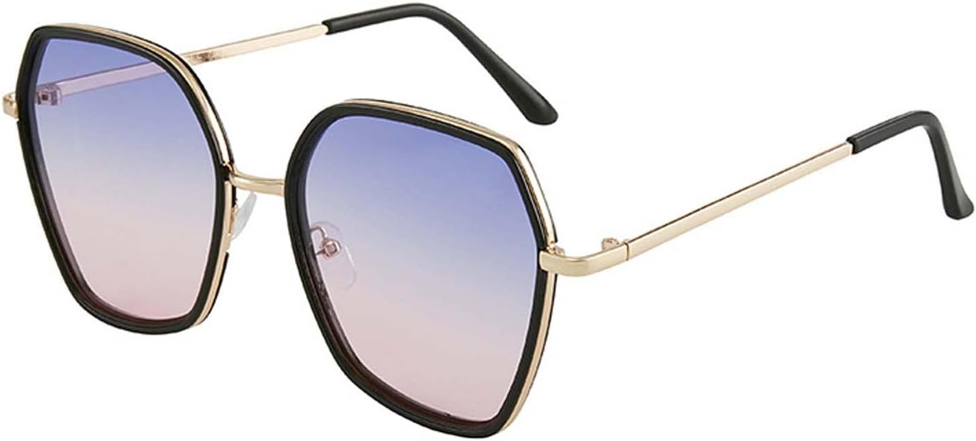 

Солнцезащитные очки 2026 года с многоугольной металлической оправой, полноразмерные, для мужчин и женщин, для отдыха, уличной фотосъемки, с зеркальным покрытием MTZJH, E