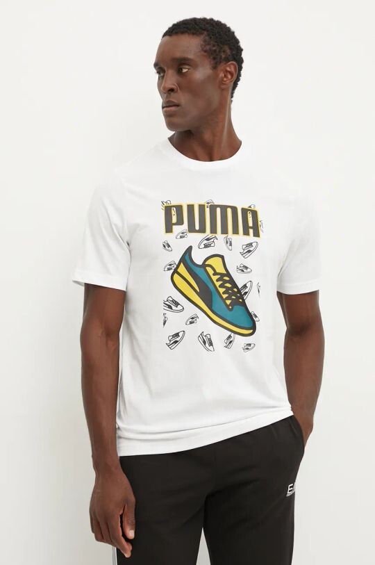 

Хлопковая футболка Puma, белый