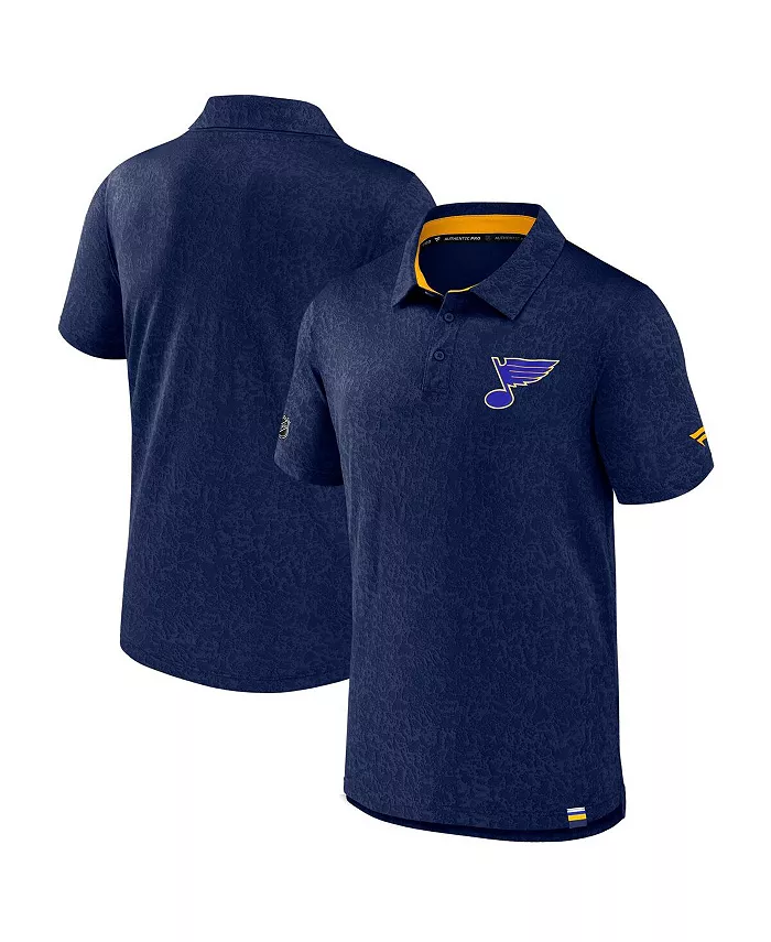 

Мужская поло St. Louis Blues Authentic Pro Jacquard в синем цвете Fanatics