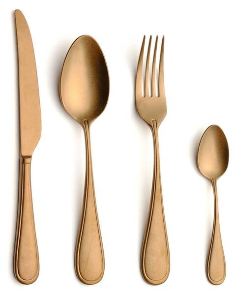 

Набор столовых приборов contour copper (24 шт.) Comas, коричневый