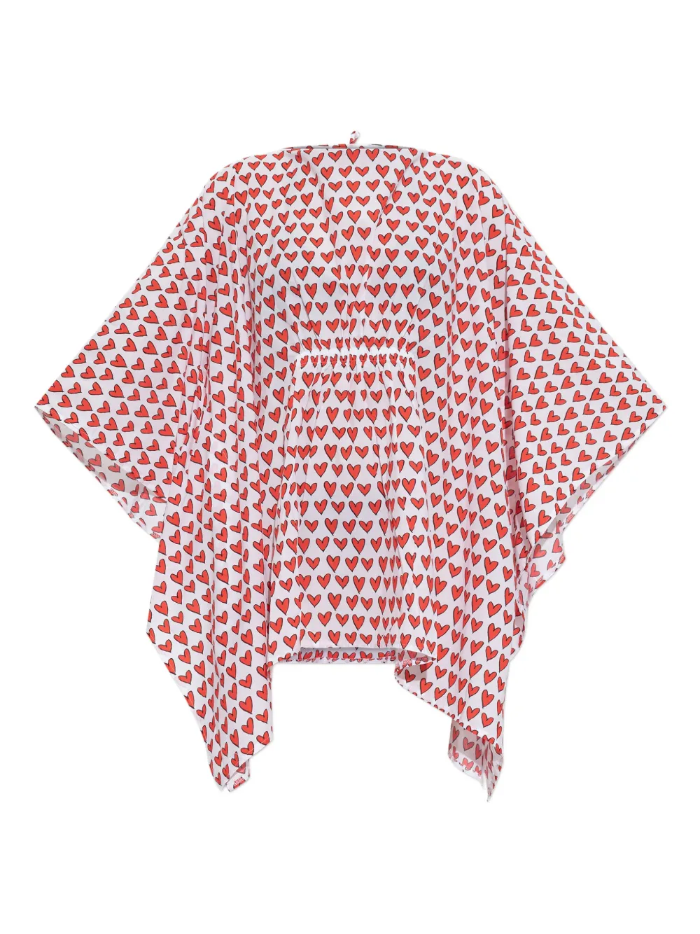 

Пляжное платье с принтом Moschino, белый