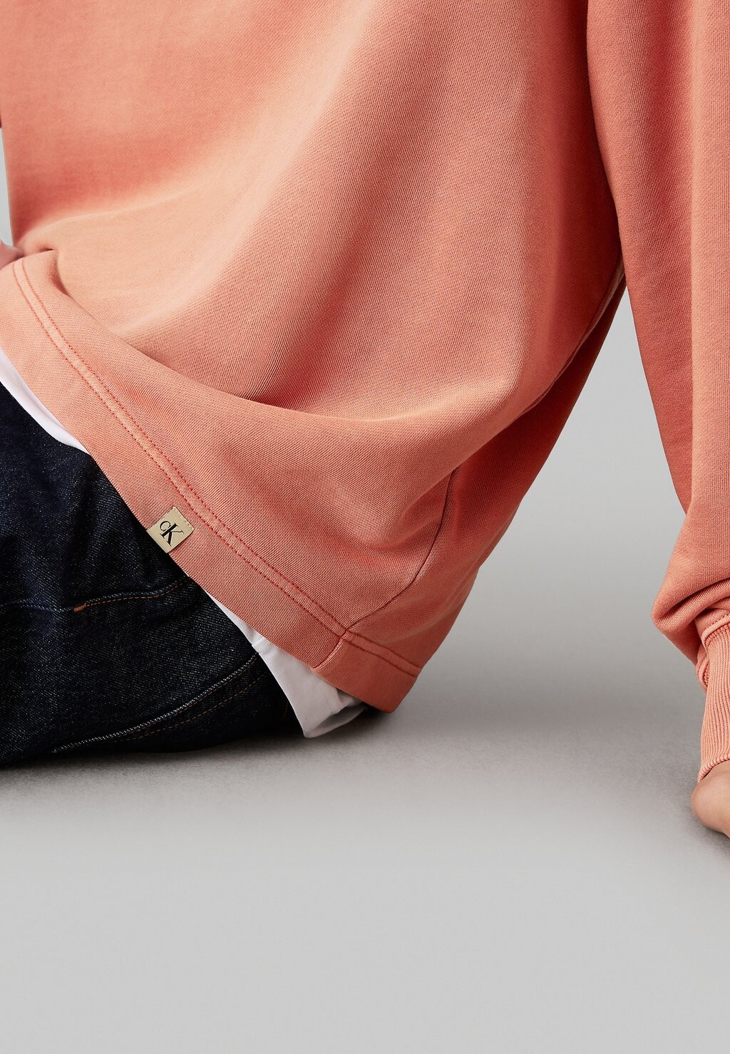 

Толстовка с капюшоном Calvin Klein Jeans, оранжевый