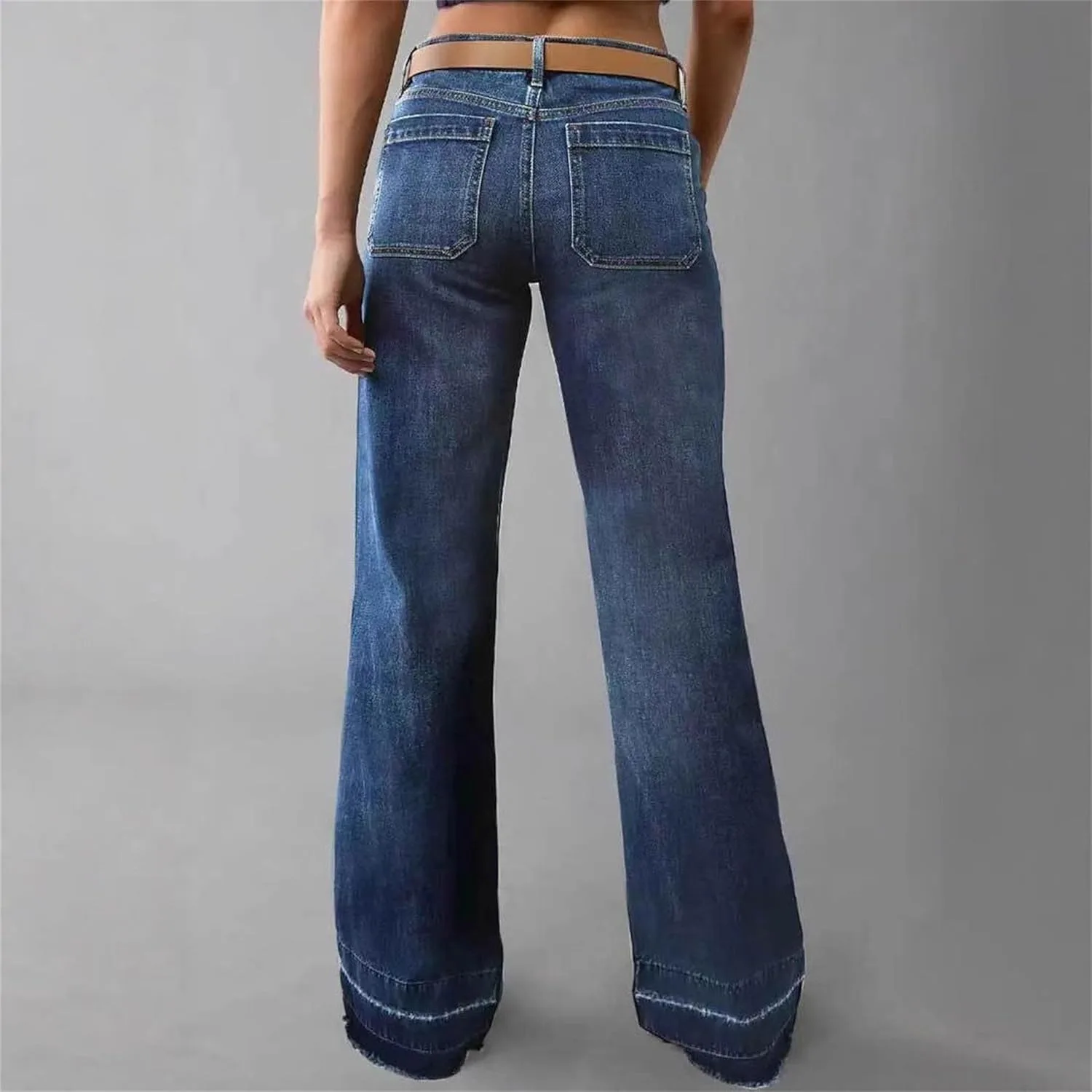 Женские джинсы Wide Leg Mid Rise — фото 4