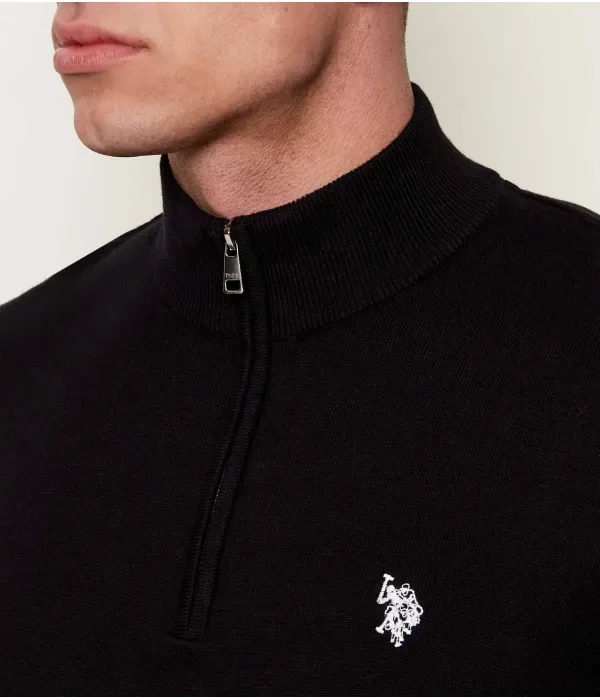 Свитер slim fit Us Polo Assn, черный — фото 4