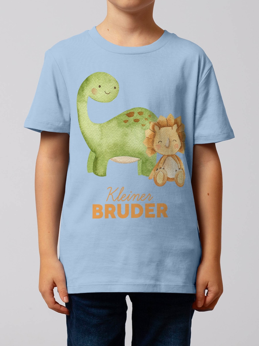 Рубашка watabout.kids Dinosaurier 06 Kleiner Bruder, светло-голубой — фото 3