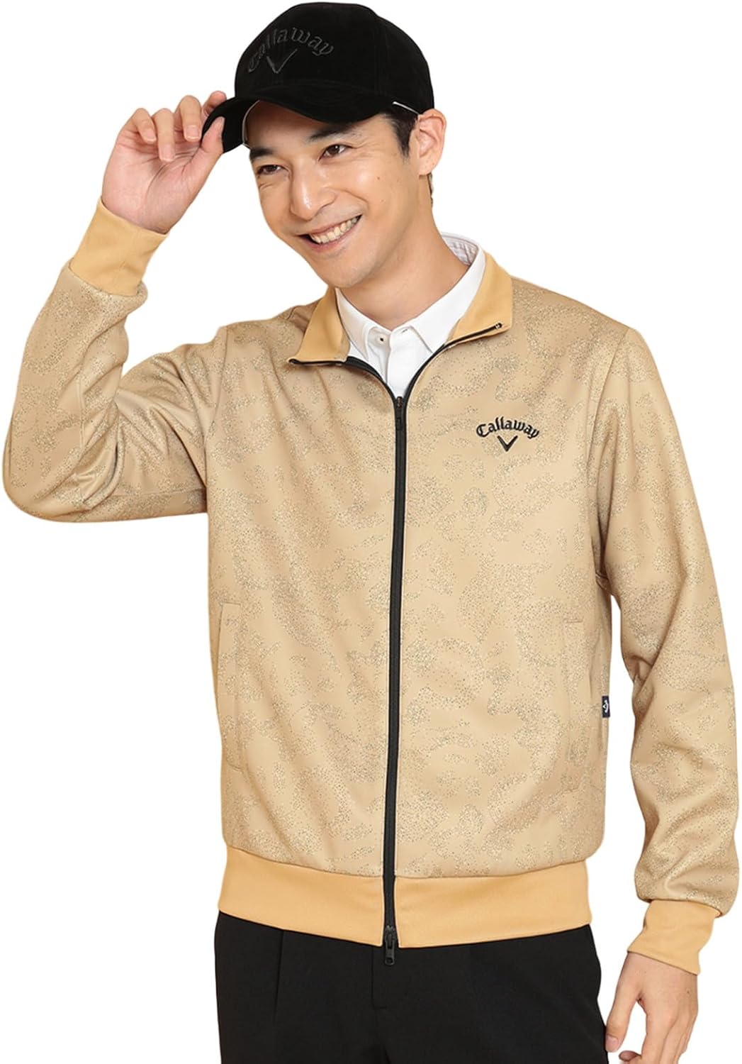 

Мужская толстовка Callaway C24217101 на молнии, для гольфа, бежевый