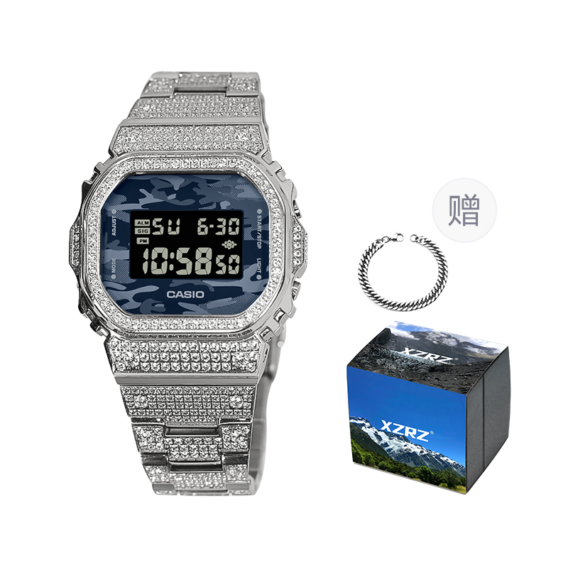 

CASIO Часы унисекс серии G-SQUAD синего цвета