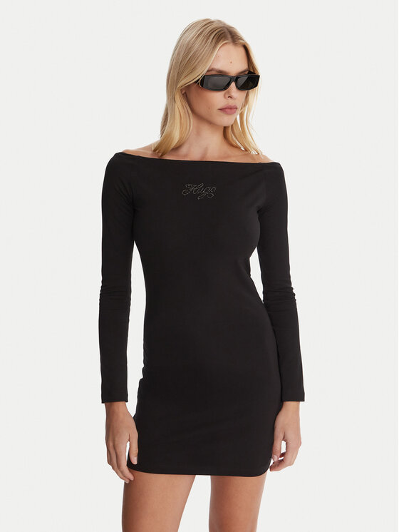 

Повседневное платье slim fit Noffal_B 50546941 Hugo, черный