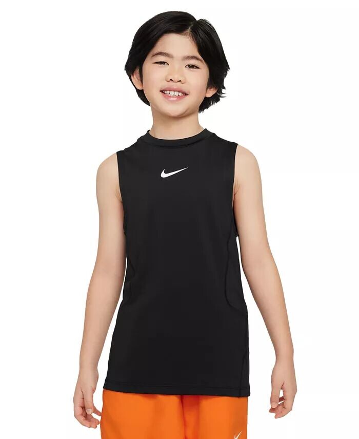 

Топ без рукавов для больших мальчиков Pro Nike, серый