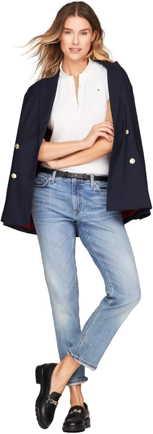 Поло Tommy Hilfiger Solid Short Sleeve Pique, оптический белый — фото 2
