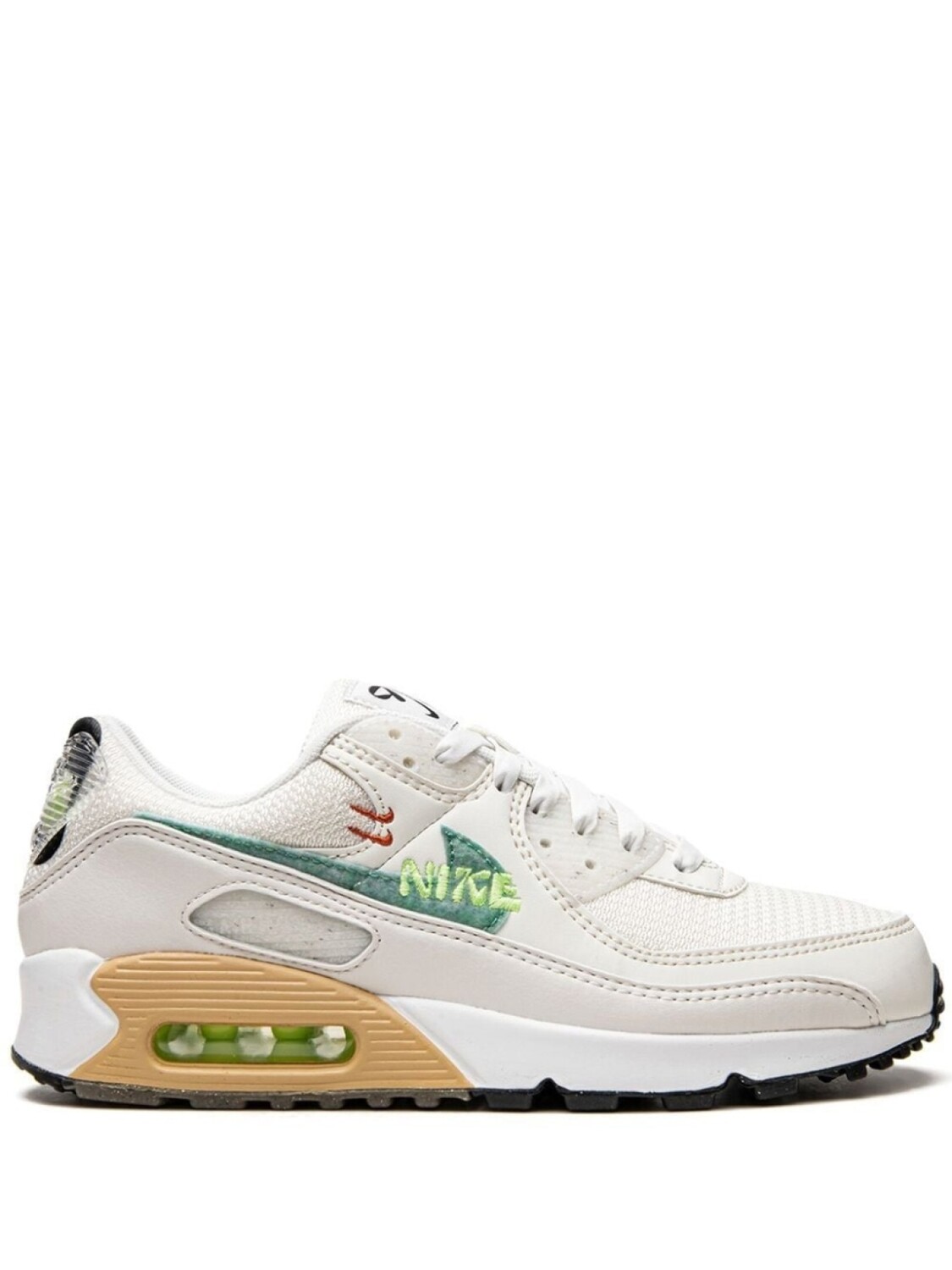 

Кроссовки Nike Air Max 90, белый/зеленый/желтый
