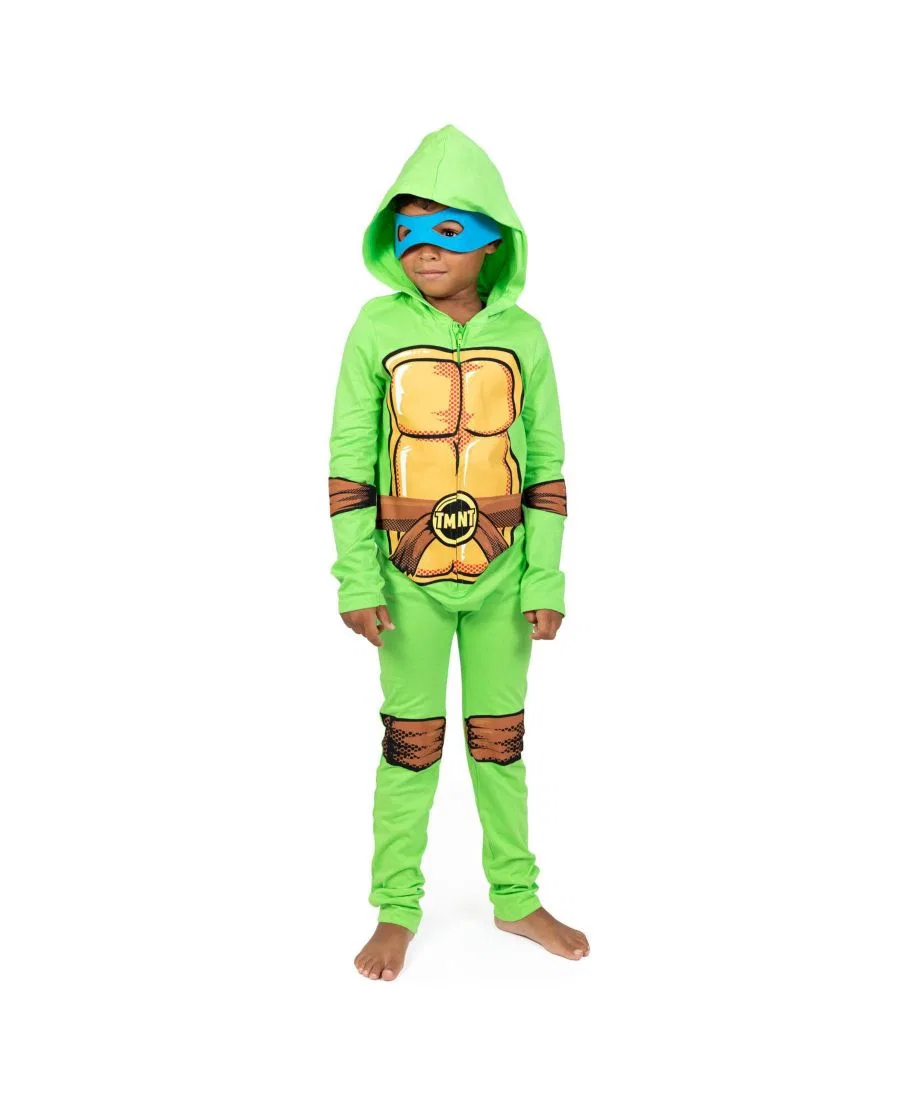 Костюм для косплея на молнии: комбинезон и маска Teenage Mutant Ninja Turtles — фото 2