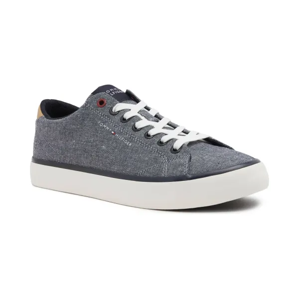 

Кроссовки Th hi vulc low из шамбре Tommy Hilfiger, синий