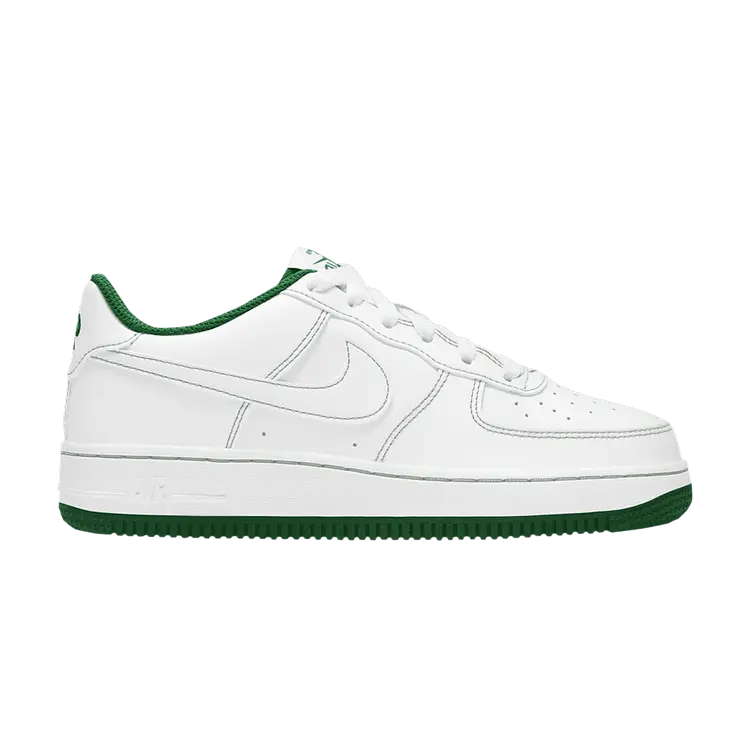 

Кроссовки Nike Air Force 1 '07 Low GS 'Contrast Stitch - White Pine Green', белый
