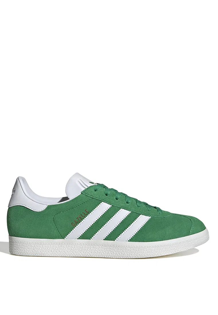 Кроссовки, детские, Gazelle Adidas, белый/зеленый
