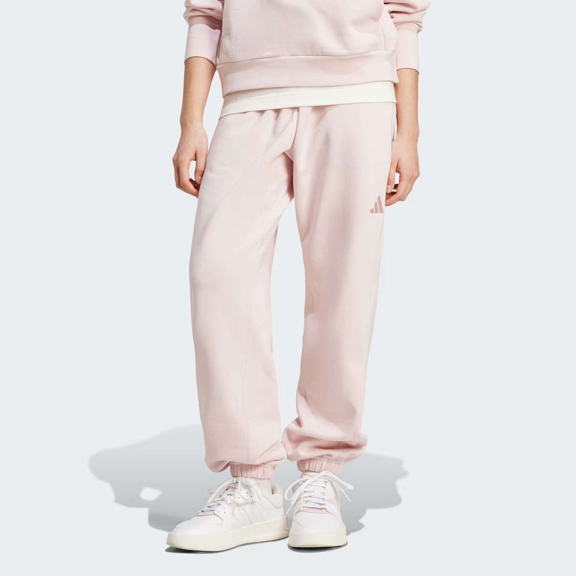 

Свободные флисовые брюки ALL SZN Adidas, цвет Sandy Pink