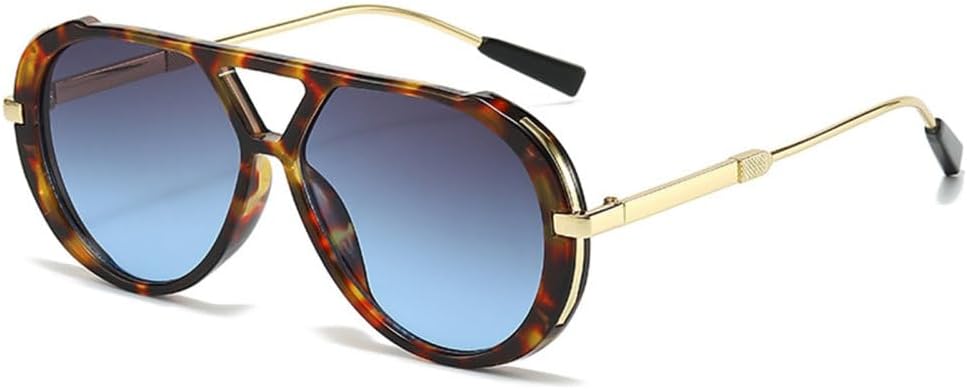 

MUTYNE Классические металлические ретро-солнцезащитные очки овальной формы для женщин и мужчин в винтажном стиле, модные летние очки с защитой от УФ-излучения UV400, C5