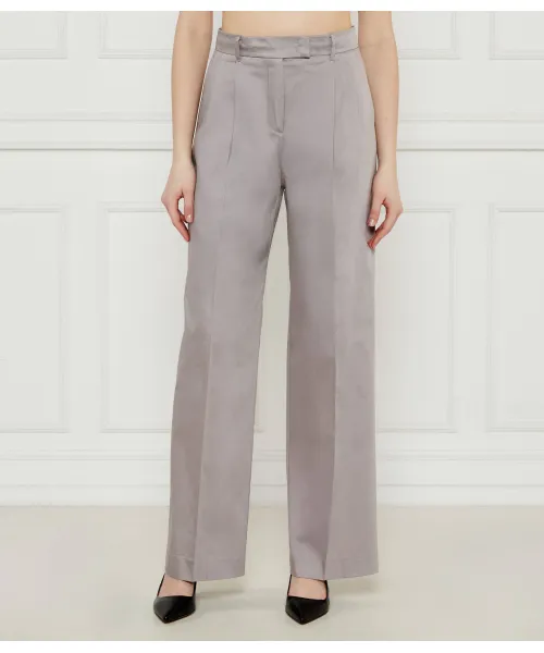 

Брюки из меланжа Flare fit Max&Co., серый
