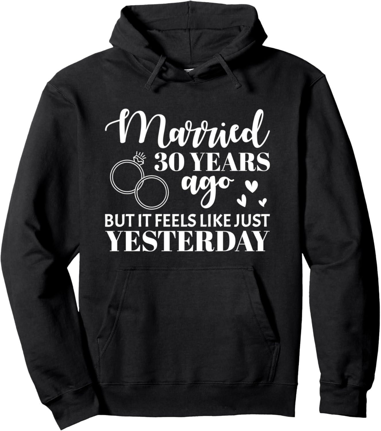 

Подарок на годовщину свадьбы (30 лет брака), свадебная толстовка Wedding Gift Ideas Anniversary Bride And Groom, черный
