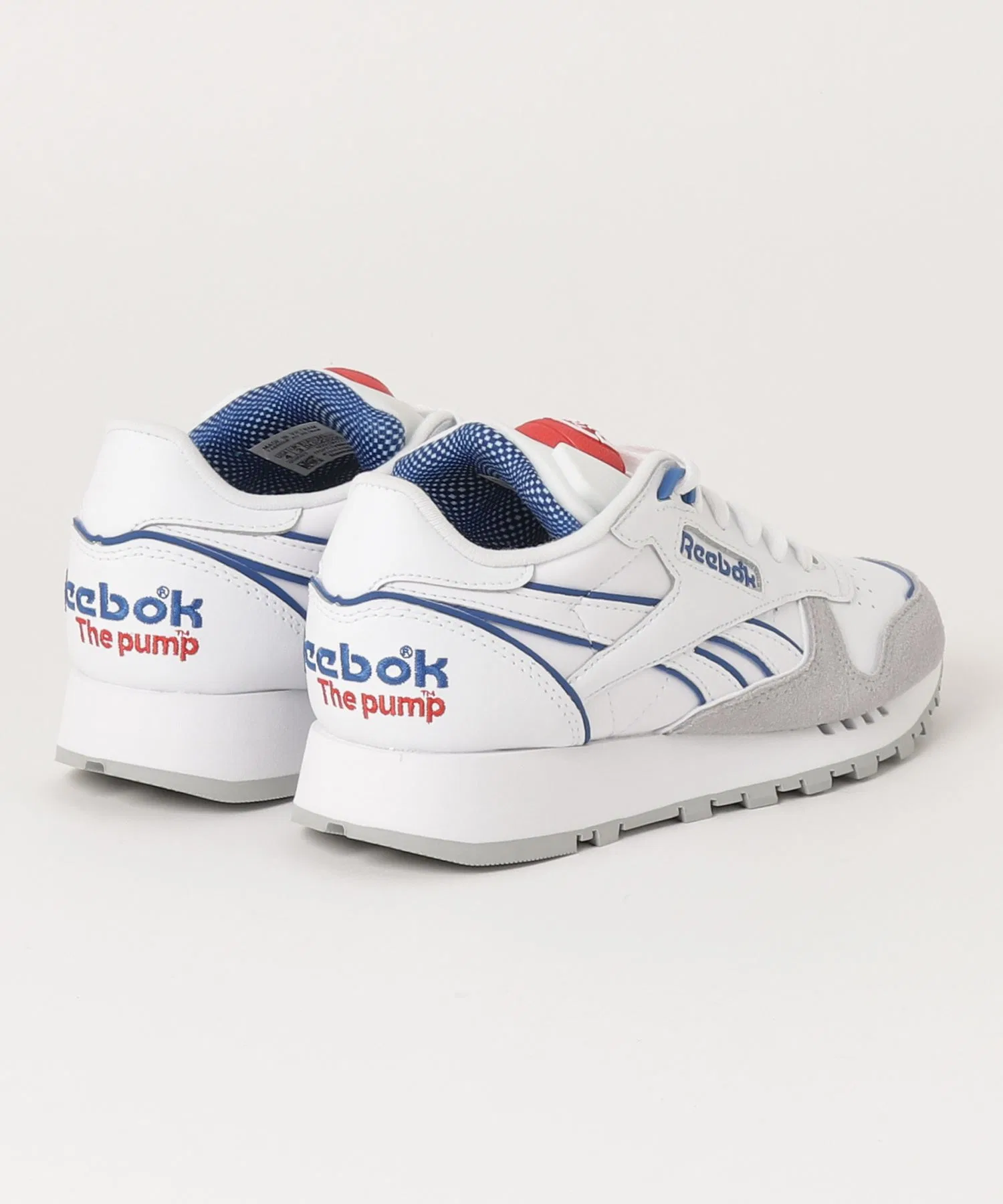 Унисекс кожаные кроссовки Reebok Classic Leather Pump белые — фото 2