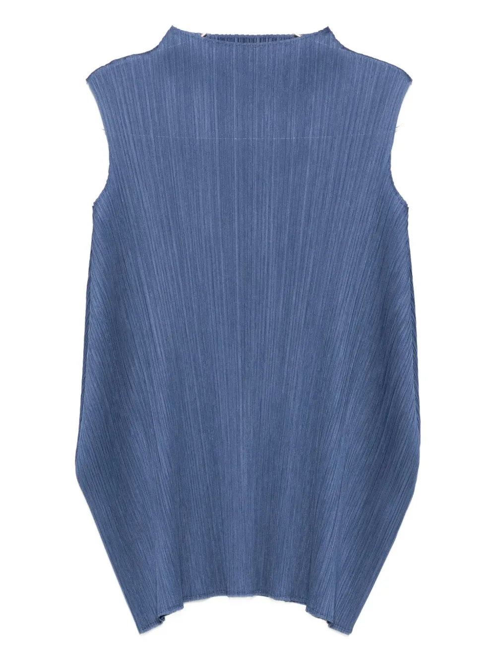 

Плиссированный топ без рукавов Pleats Please Issey Miyake, синий