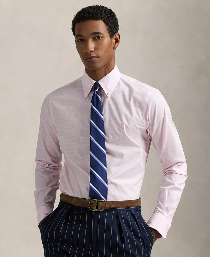

Мужская классическая рубашка из поплина в клетку Polo Ralph Lauren, мультиколор