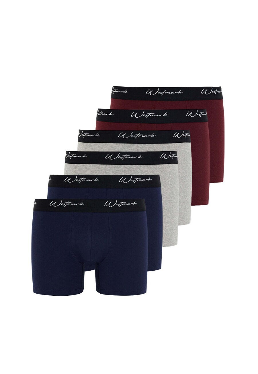 

Боксеры WESTMARK LONDON Boxer shorts Lucas, цвет Blue/mottled grey/Burgundy