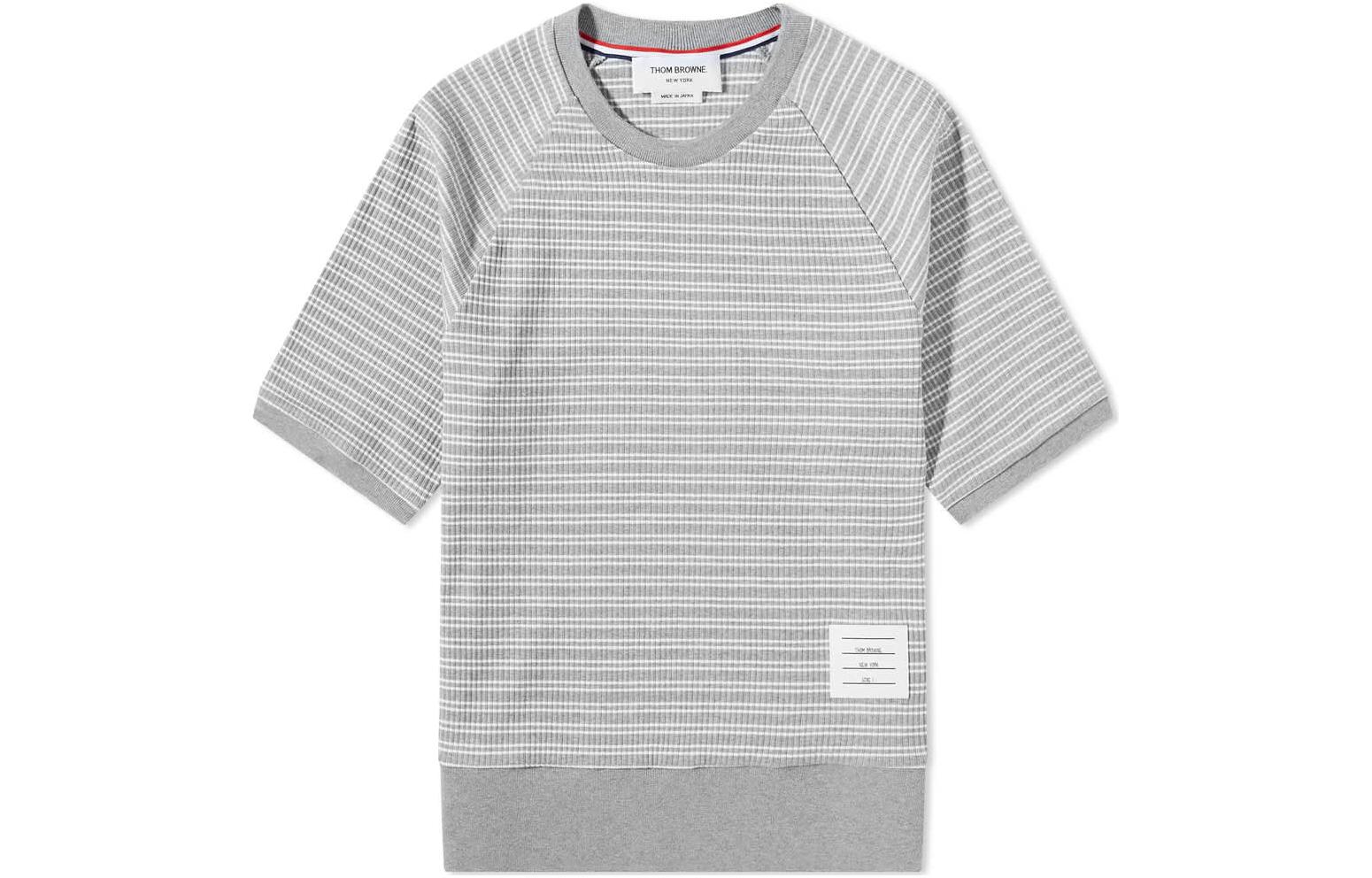 

Футболка мужская серая THOM BROWNE