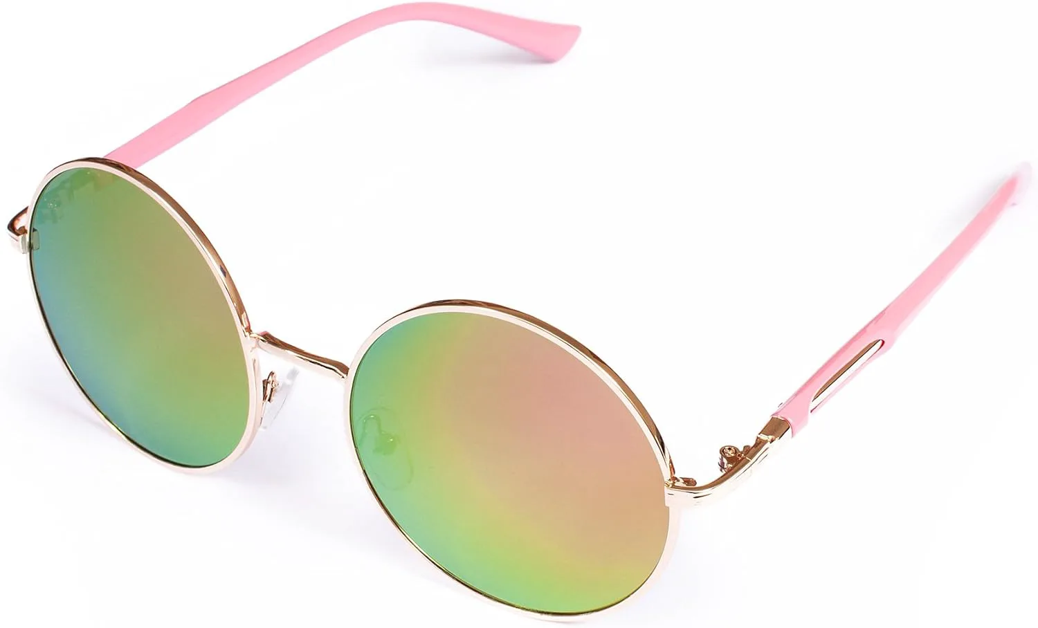 

Солнцезащитные очки Strand Clothing круглые – зеркальные, с отражающими линзами, розово-фиолетовые, золотистая металлическая оправа, женские и мужские, Pink