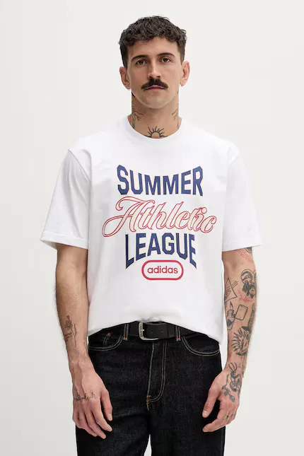 Футболка хлопковая Regular Fit Adidas Originals, белый