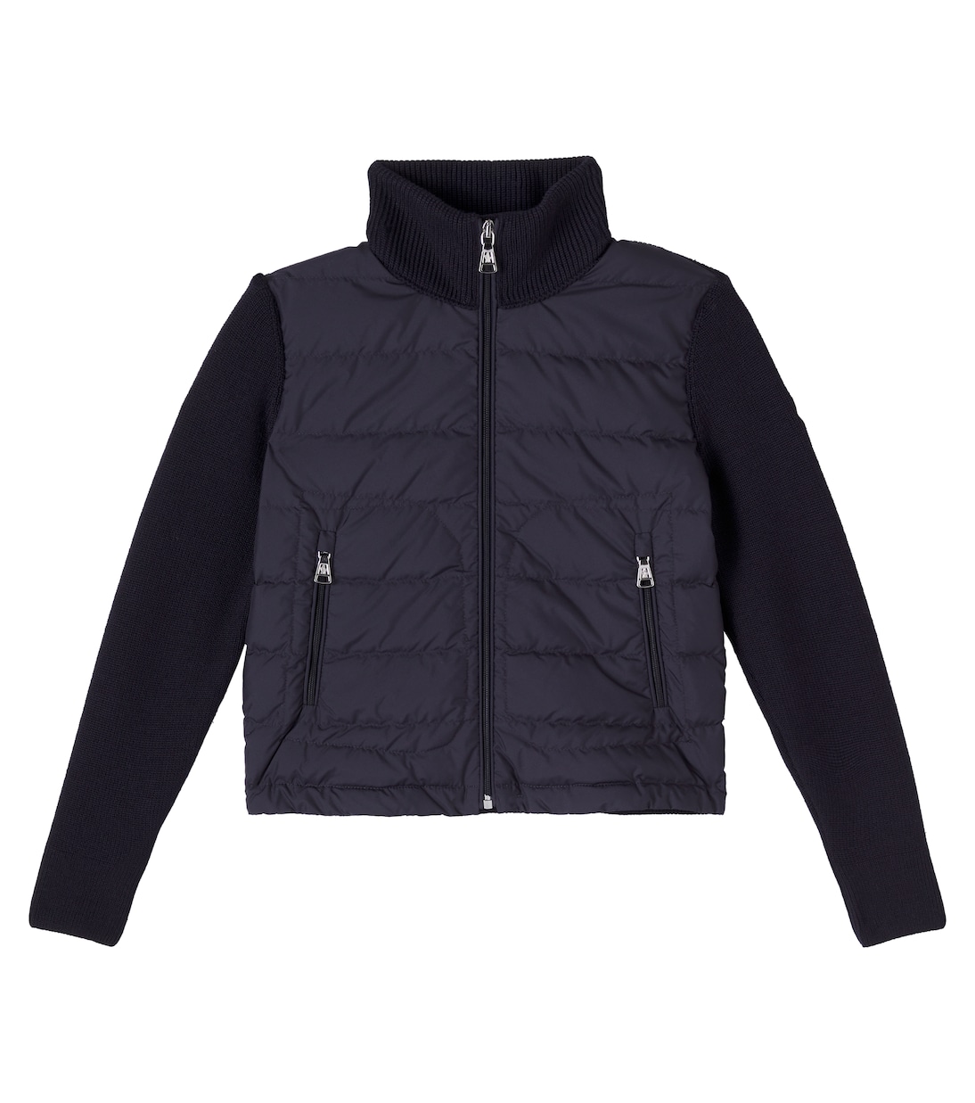 

Куртка с панелями внизу Moncler Enfant, темно-синий