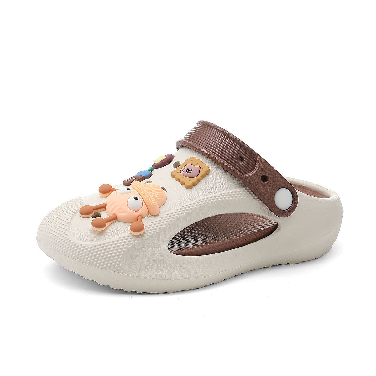 

FIRS Kids Сандалии детские, бежево-коричневые, с амортизацией и износостойкостью