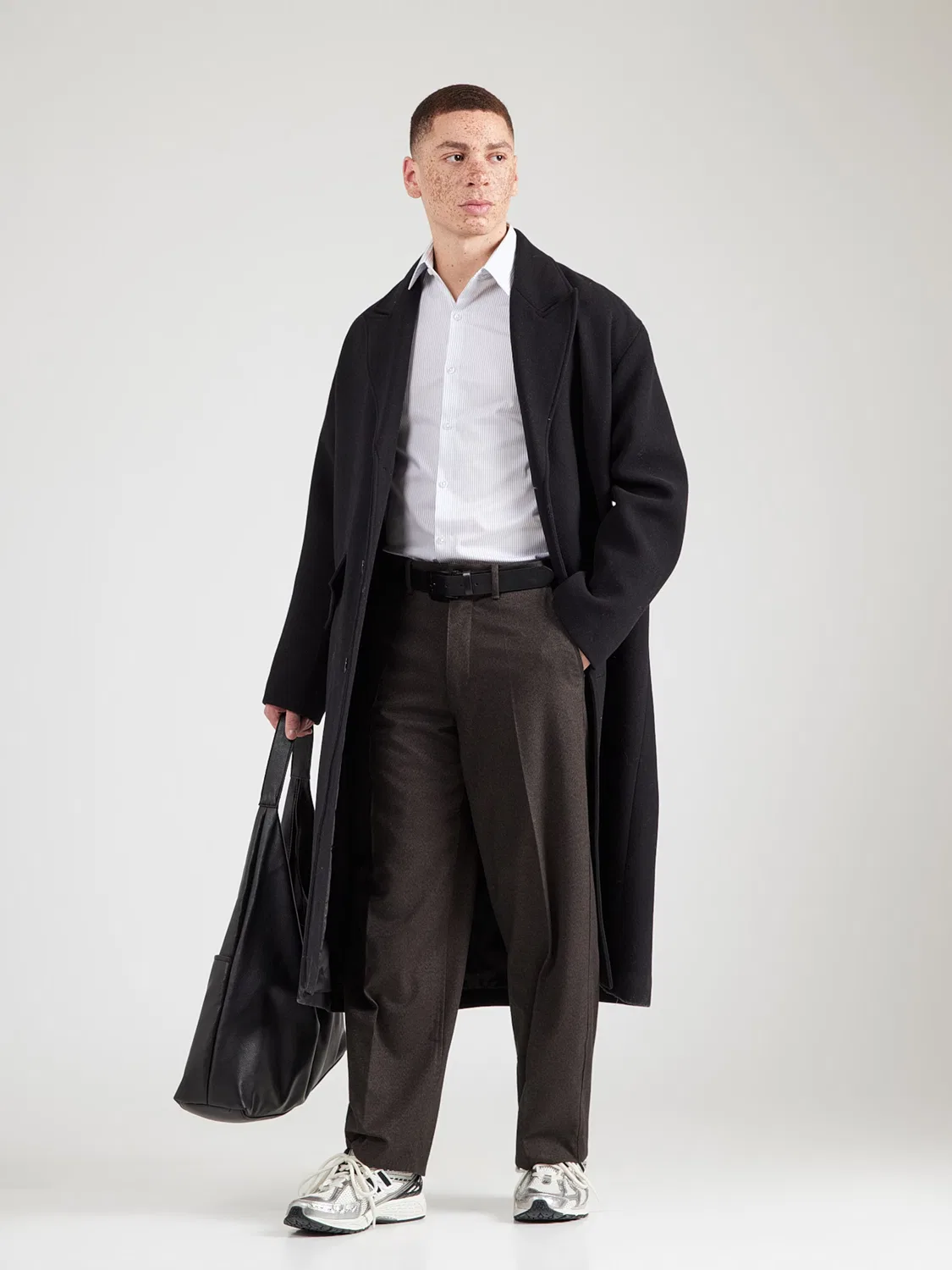 Приталенная рубашка на пуговицах Calvin Klein, синяя — фото 4