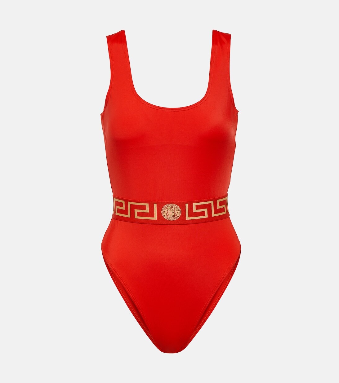 

Купальник грека VERSACE, красный