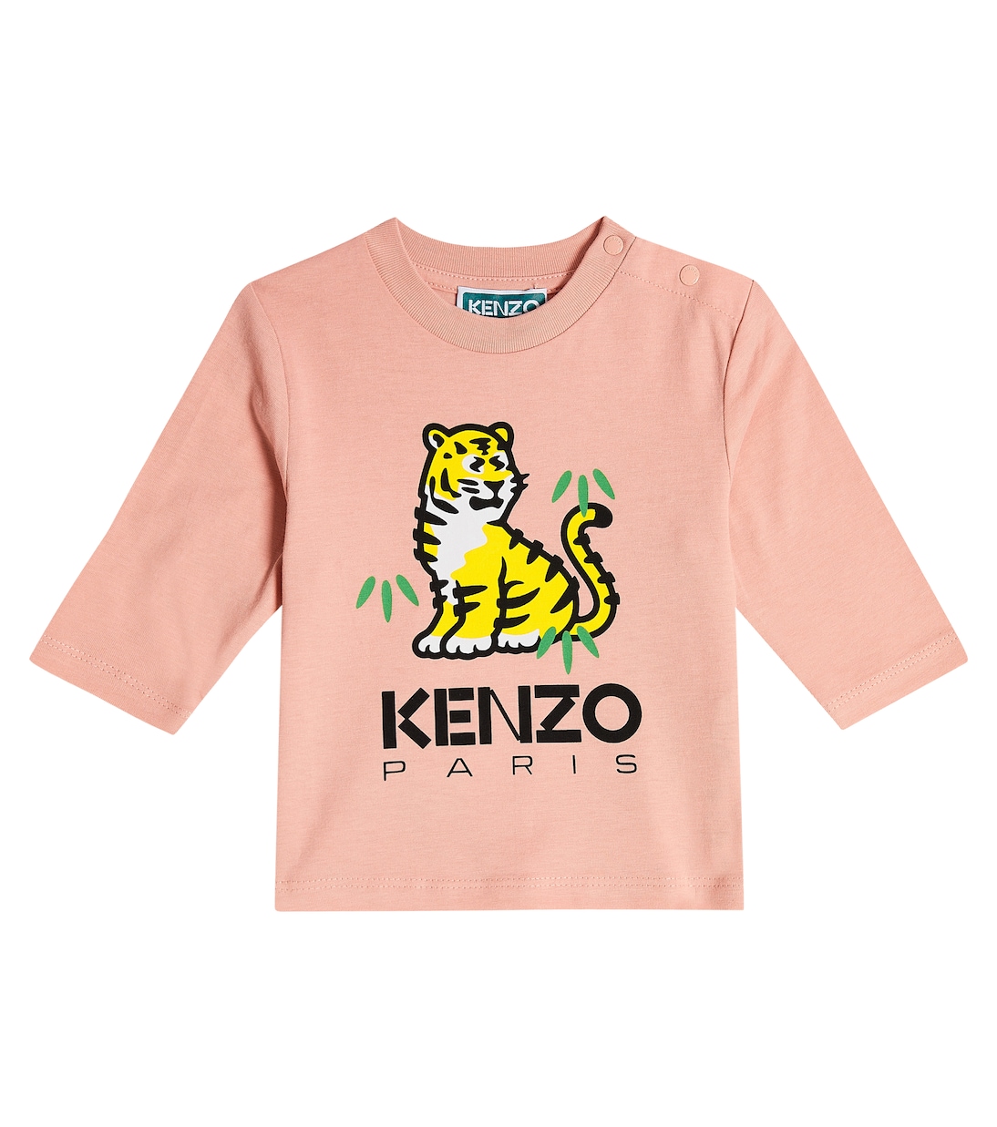 

Топ из хлопка с принтом для младенцев Kenzo Kids, Nude