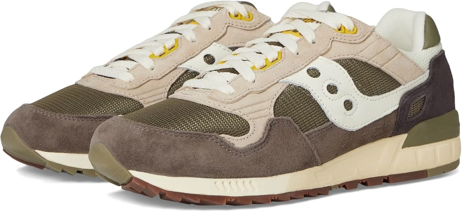 Кроссовки Saucony Shadow 5000 из кожи, зеленые/серые