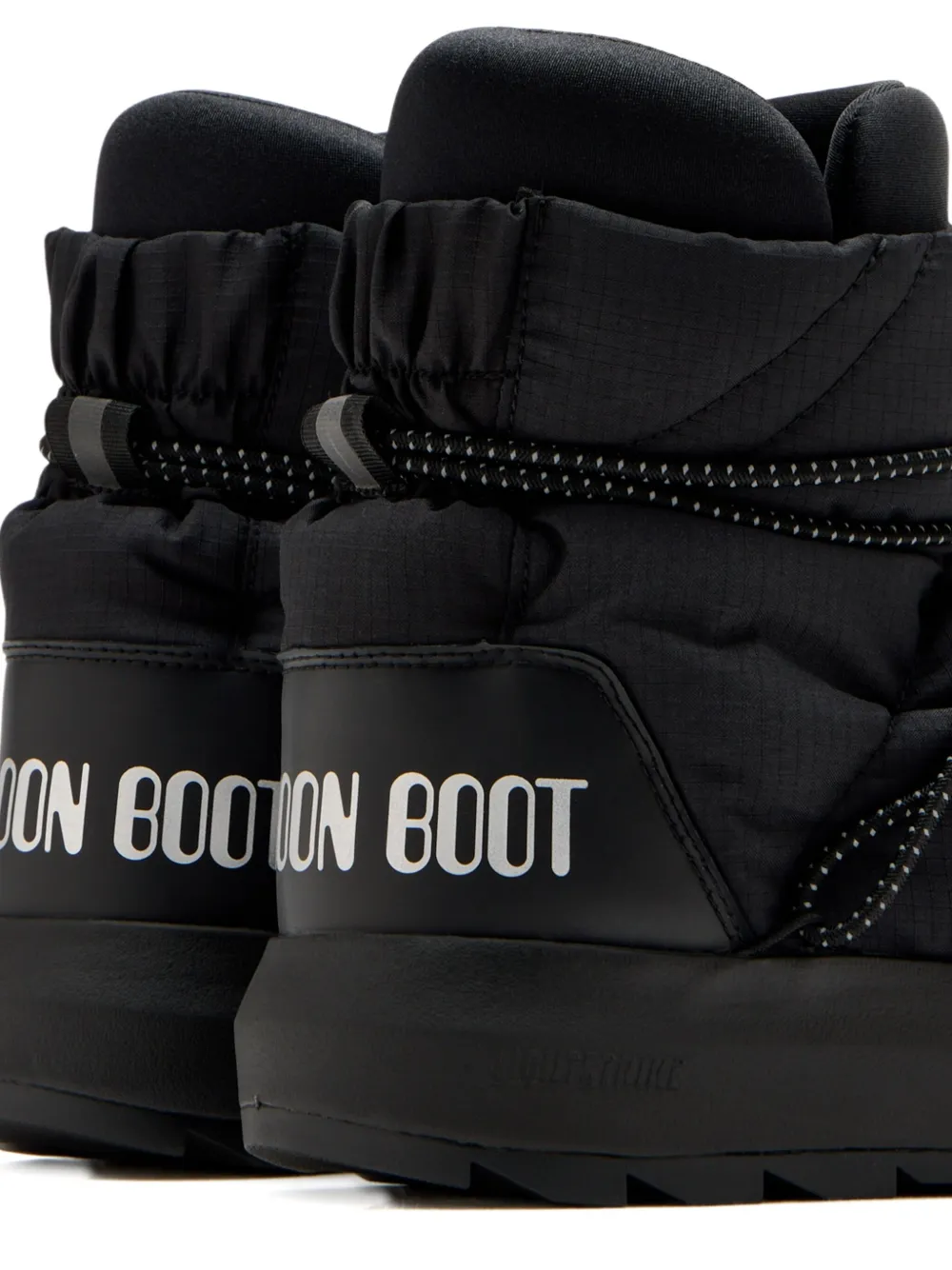 Стеганые ботинки на шнуровке из коллаборации с Moon Boot Adidas, черный — фото 3