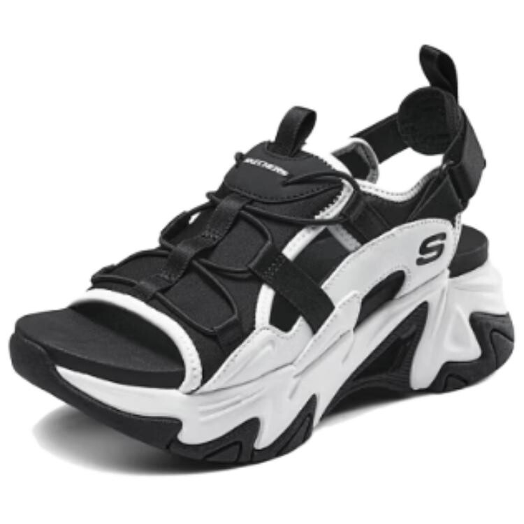 Пляжные сандалии Stamina V3 женские черные/белые Skechers — фото 3