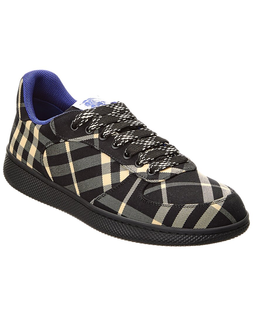 

Кроссовки Burberry Terrace Check Canvas, черный