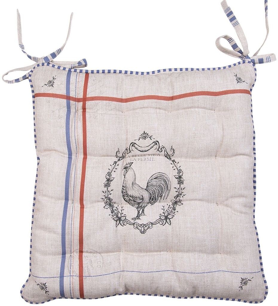 

Панельная штора Lysel - Ветки фикуса (Ш х В) 73,5см*35см белый/сырой белый Clayre&Eef, бежевый