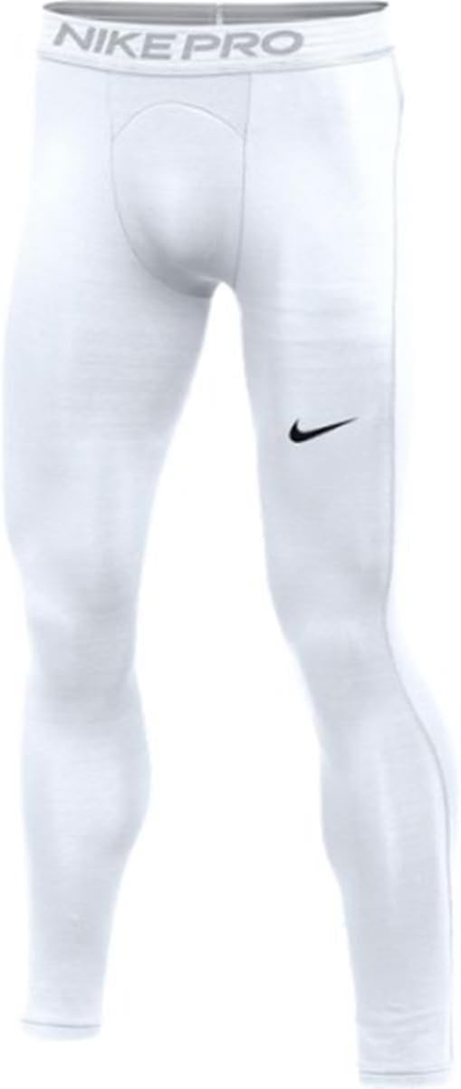 

Nike Mens Pro Warm Training Tight Мужские компрессионные леггинсы для бега, White