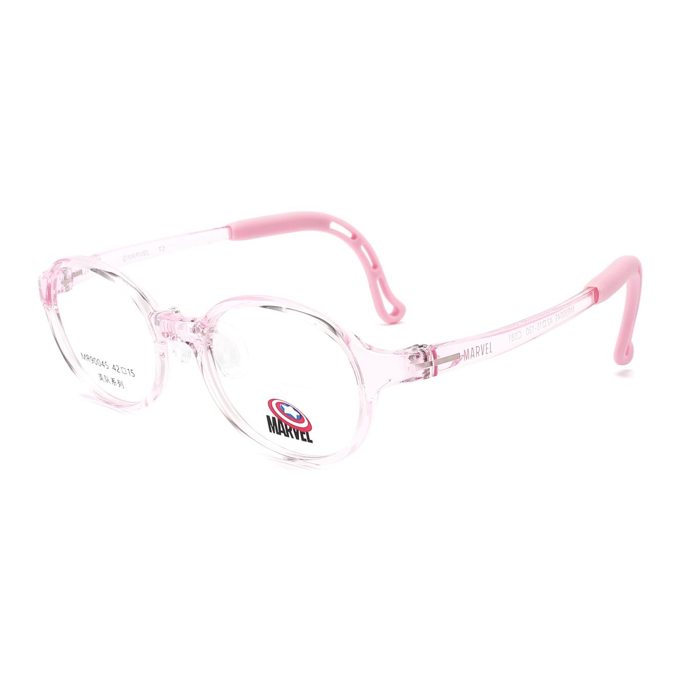 

MARVEL Пластиковая круглая оправа для очков детская, Transparent Pink