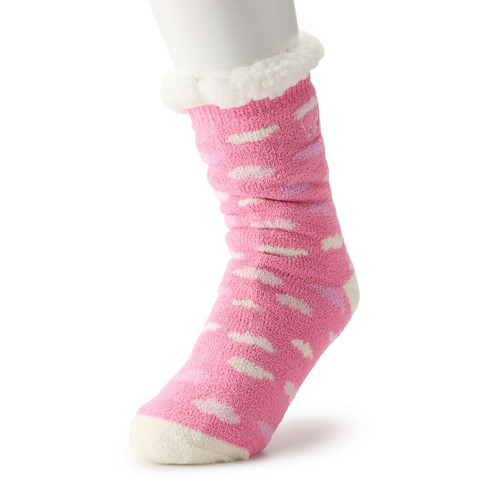 

Юниорские носки IVORY ELLA Cosy Clouds на подкладке из шерпы с пушистым узором, мультиколор