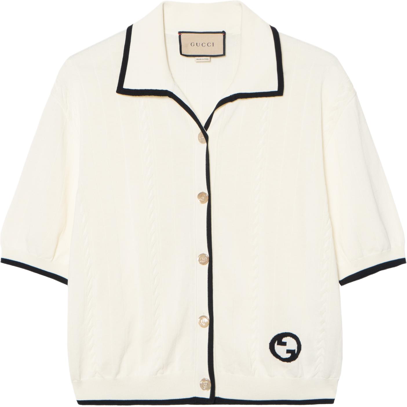 

GUCCI Вязаный свитер FW23 для женщин Ivory White