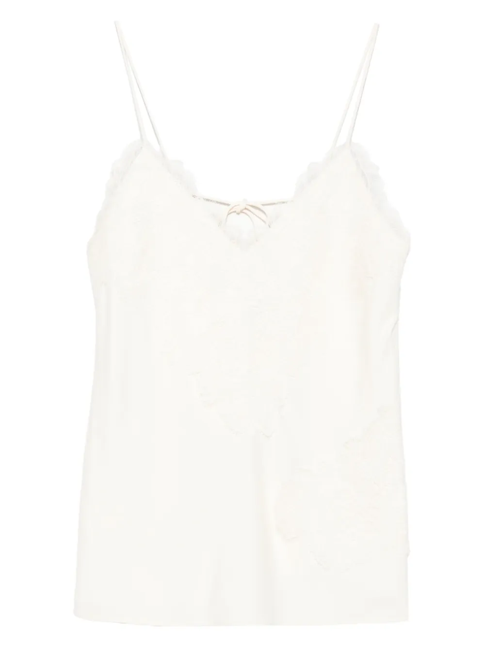 

Майка с кружевной отделкой Róhe, нейтральный