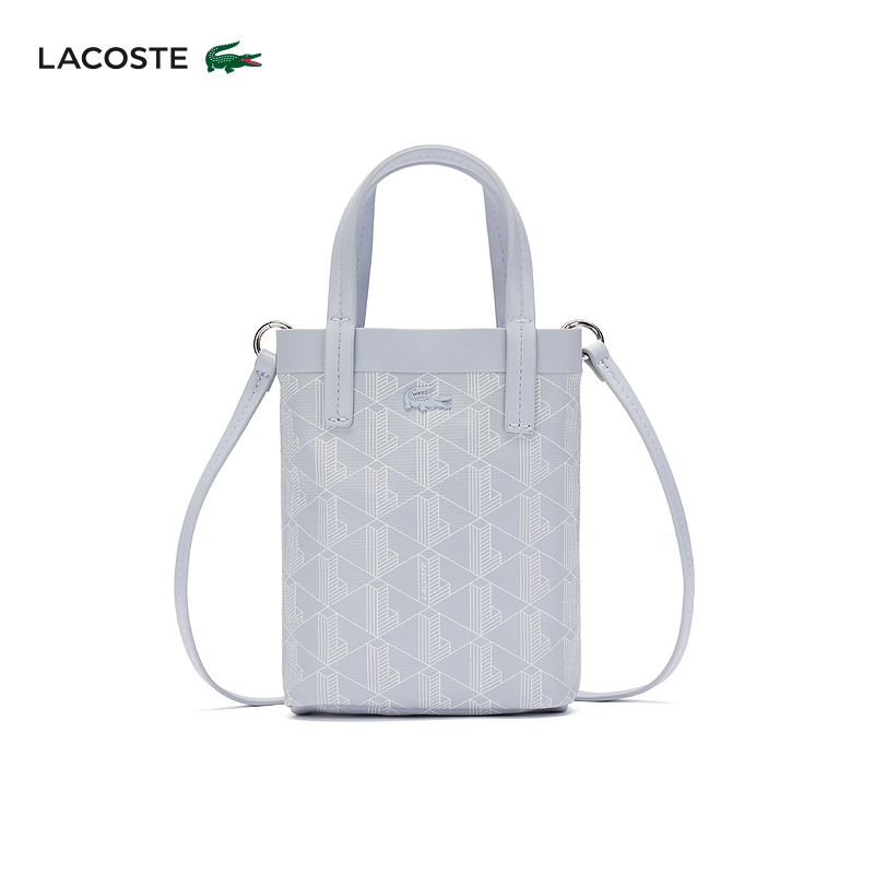 

Сумка женская Lacoste из крокодиловой кожи, черный / бежевый