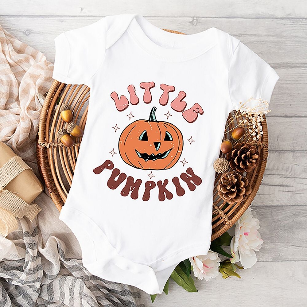 Детское боди в стиле ретро Little Pumpkin The Juniper Shop, цвет Natural — фото 2