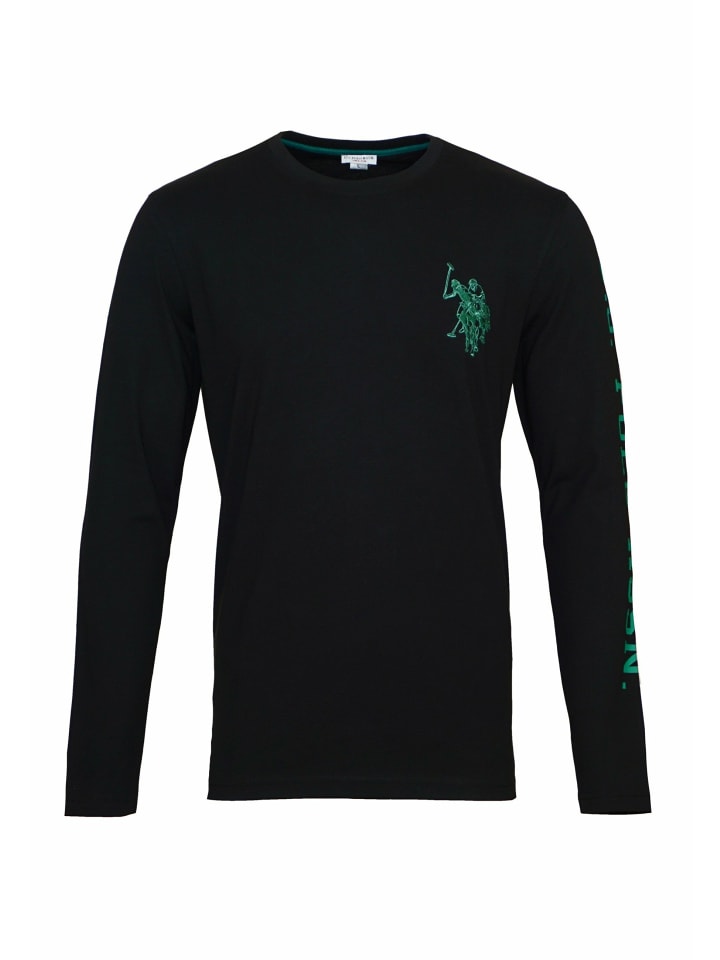 

U.S. Polo Assn. Женский свитер с круглым вырезом, черный